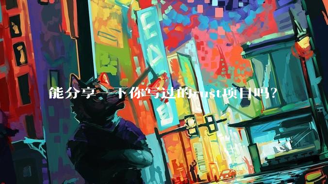 能分享一下你写过的rust项目吗？